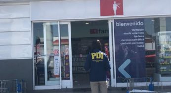 PDI investiga robo con violencia en farmacia de La Serena