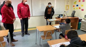 Delegado presidencial destaca seguridad sanitaria en establecimientos con clases presenciales