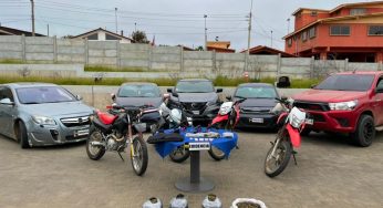PDI detiene a peligrosa banda de Los Vilos con armas de fuego, municiones, drogas y vehículos