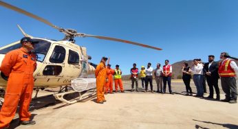 Gobierno oficializa entrega de helicóptero para el combate de incendios forestales