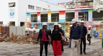 Constatan en terreno las obras de mejoramiento a la infraestructura de la Escuela Aníbal Pinto