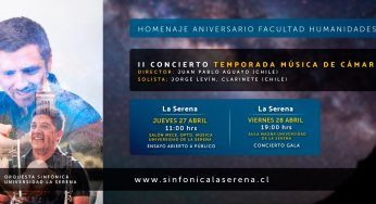 OSULS ofrecerá nuevo concierto junto al clarinetista Jorge Levín y el director Juan Pablo Aguayo