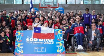 A 100 días de Santiago 2023: Presidente Boric junto al ministro Jaime Pizarro inician la cuenta regresiva para la gran fiesta deportiva