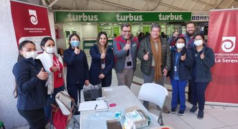 Nuevo punto de vacunación es habilitado en el Terminal de Buses de La Serena