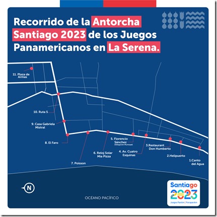 MAPA RECORRIDO ANTORCHA LS COQ