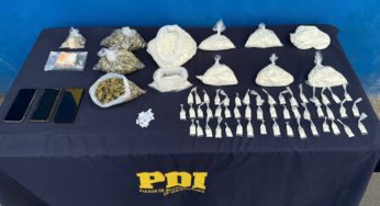PDI y Fiscalía desarticulan estructura criminal por tráfico de cocaína base en domicilio de Coquimbo