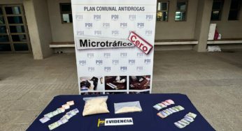 PDI interviene domicilio en Los Vilos por microtráfico de drogas y tribunal dejó a imputada en prisión preventiva