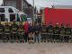 Camiones aljibe de Bomberos de Chile realizando labores de distribución de agua potable en zonas rurales de la Región de Coquimbo.