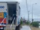 Oficina comercial de CGE atendiendo a clientes en la Región de Coquimbo durante evento meteorológico