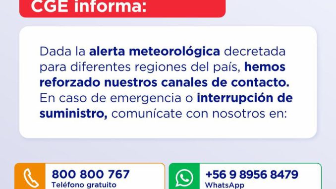 Brigadas técnicas de CGE trabajando en terreno para mantener el suministro eléctrico en la región de Coquimbo