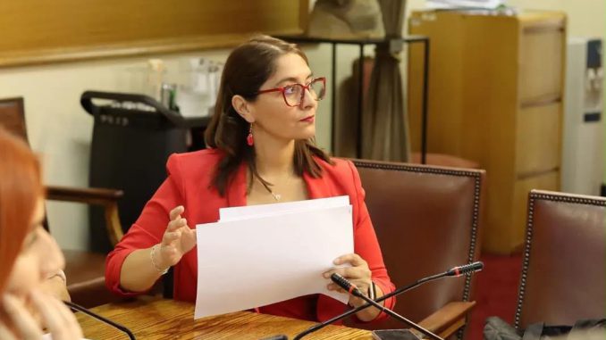Diputada Nathalie Castillo durante su intervención parlamentaria sobre la crisis eléctrica en Coquimbo