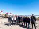 Personal trabajando en la limpieza del borde costero de La Serena para la reactivación turística