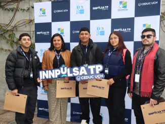 Estudiantes del Instituto Profesional Santo Tomás sede Ovalle trabajando en sus proyectos de innovación para el programa INNpulsa TP.