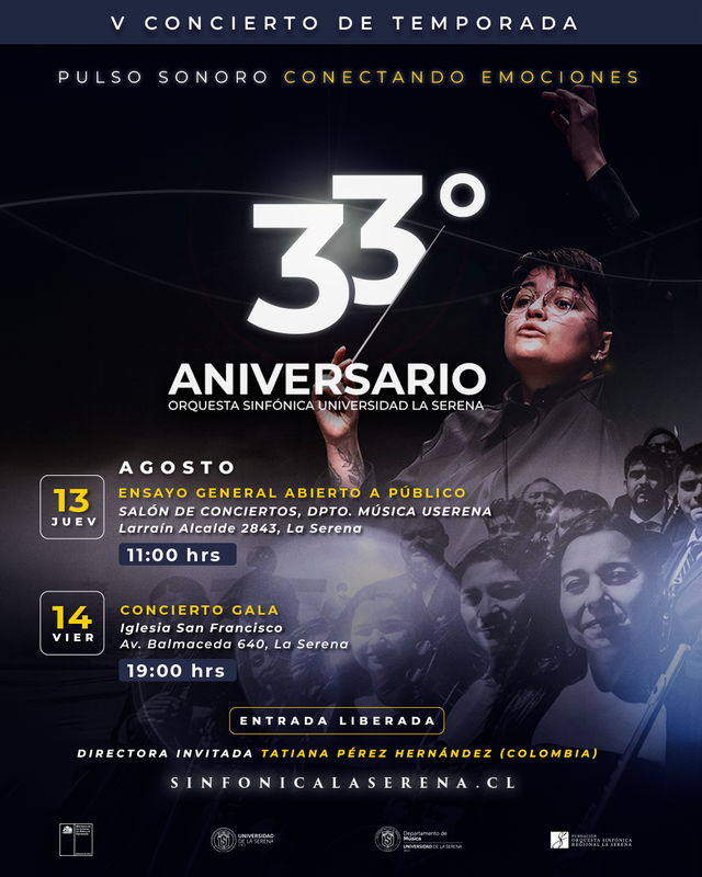 La directora Tatiana Pérez Hernández durante una presentación de música sinfónica