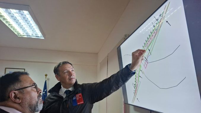 Obras de reparación en el Puente El Arrayán tras daños por sistema frontal en el Valle de Elqui
