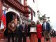 Ceremonia de entrega de la Medalla Ciudad de La Serena frente al edificio consistorial
