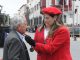 Ceremonia de entrega de Medalla La Serena frente al edificio consistorial
