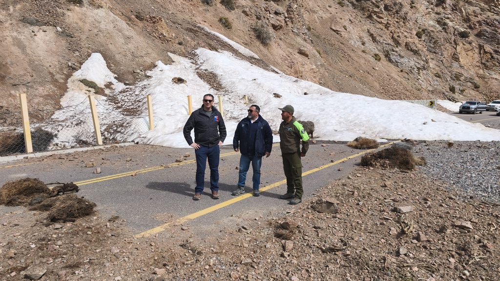 Trabajos de despeje de nieve en la alta cordillera para habilitar el Paso Agua Negra y la Ruta Internacional