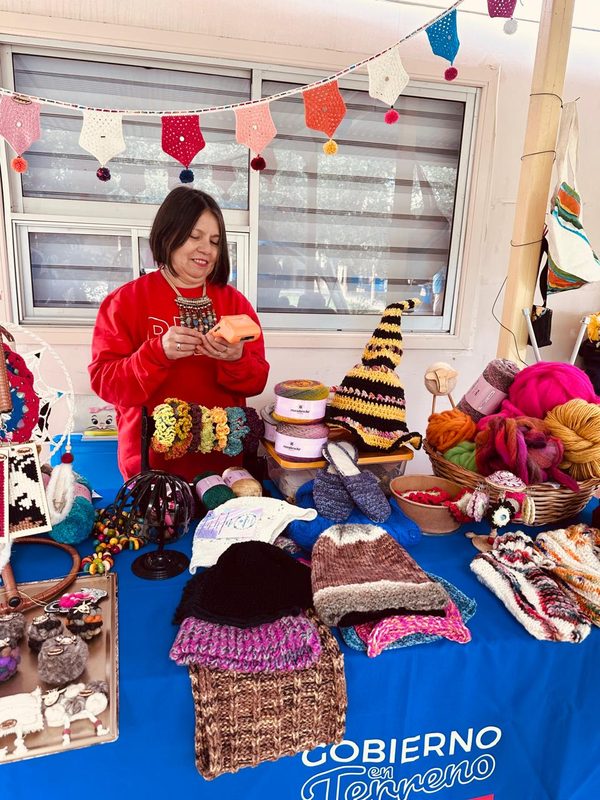 Autoridades y mujeres emprendedoras participando en la jornada de salud y feria en la Delegación Presidencial de Choapa