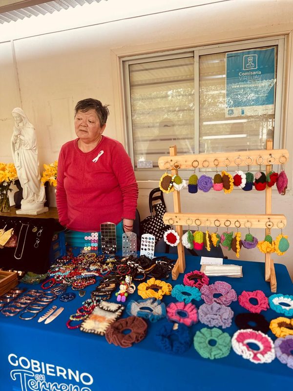 Autoridades y mujeres emprendedoras participando en la jornada de salud y feria en la Delegación Presidencial de Choapa