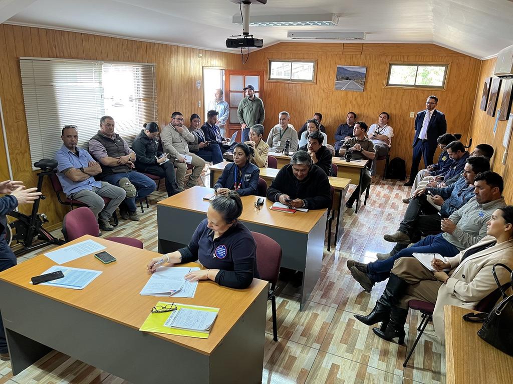 Reunión del COGRID en la provincia de Choapa para coordinar medidas preventivas ante el sistema frontal.