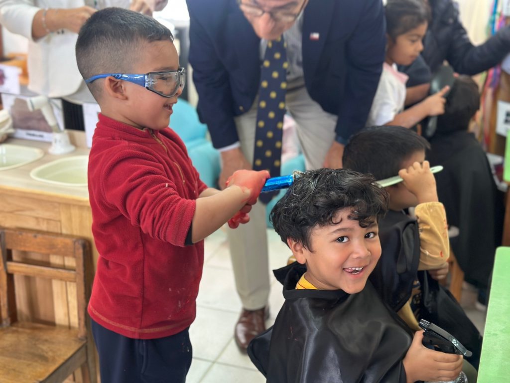 Nios y familias participando en el lanzamiento de la campaa Todos al Jardn de JUNJI y Fundacin Integra en Coquimbo