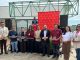 Funcionarios municipales de Los Vilos celebrando su día en el Centro Cultural Blas Alarcón
