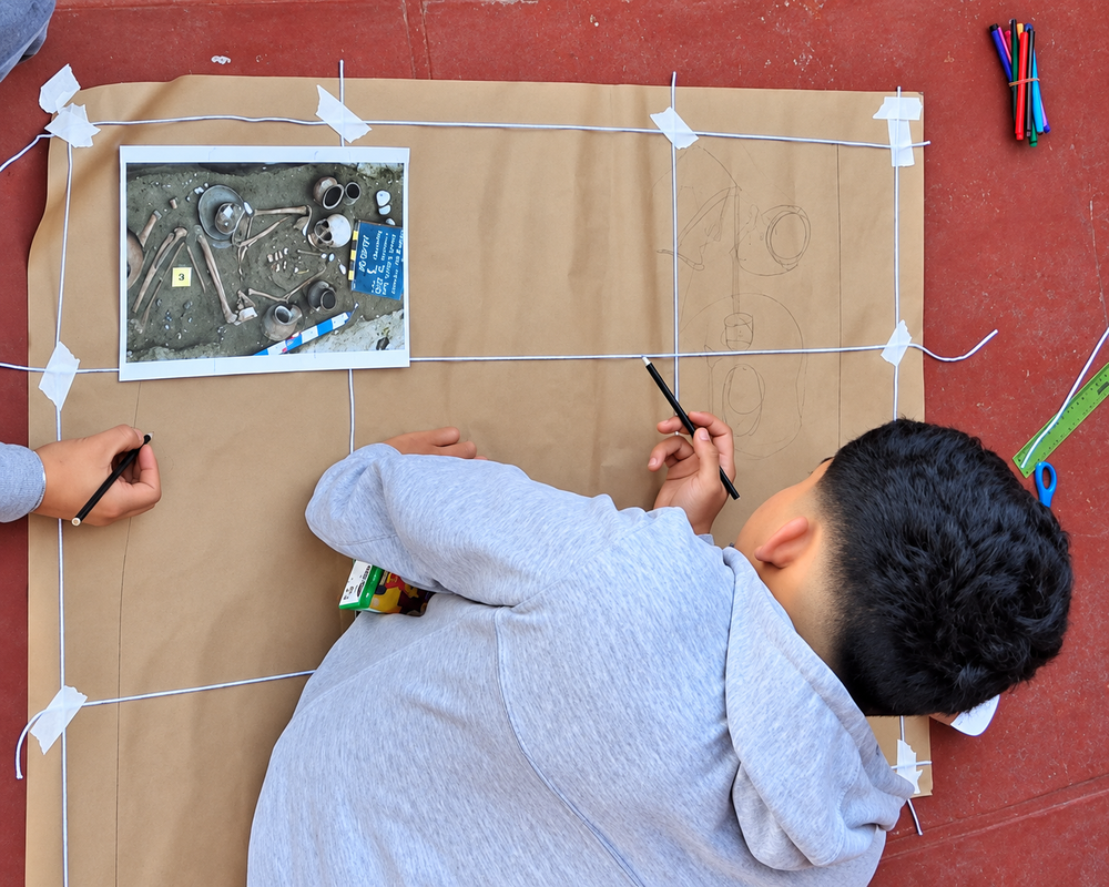 Jóvenes participantes en el taller de arqueología del Museo del Limarí en Coquimbo